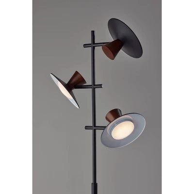 Elmore Tree Lamp With Smart Switch Black (Includes LED Light Bulb) - Adesso - Image 4