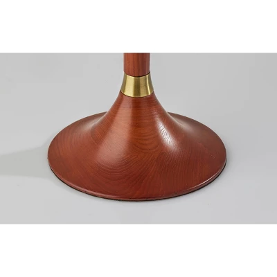 Rebecca Table Lamp Walnut Rubberwood With Antique Brass Accent - Adesso - Image 3
