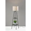 Adrian Shelf Floor Lamp Black - Adesso