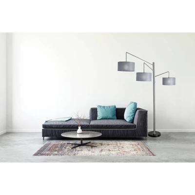 91" Wellington Arc Lamp Silver - Adesso - Image 3