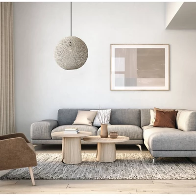 Havana Large Pendant Natural - Adesso - Image 3