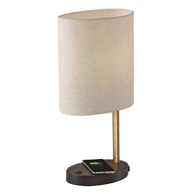Curtis AdessoCharge Wireless Charging Table Lamp Black/Brass - Adesso - Image 2