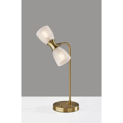 Nina Table Lamp Antique Brass (Includes LED Light Bulb) - Adesso