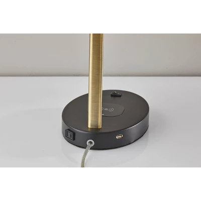 Curtis AdessoCharge Wireless Charging Table Lamp Black/Brass - Adesso - Image 7