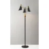 66" Nadine 3-Arm Floor Lamp Black - Adesso