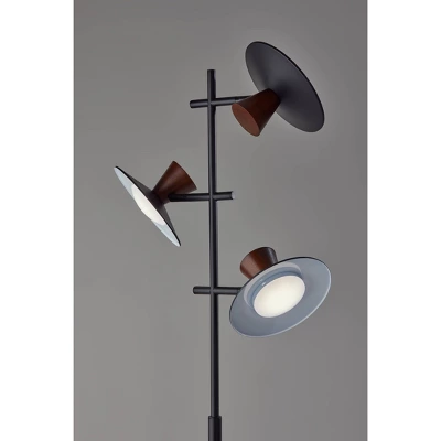 Elmore Tree Lamp With Smart Switch Black (Includes LED Light Bulb) - Adesso - Image 3