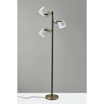 Casey Tree Lamp Black/White/Brass - Adesso - Image 2