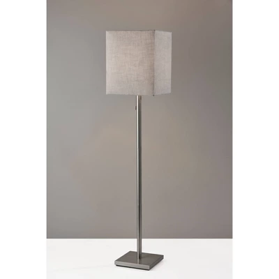 Estelle Floor Lamp Brushed Steel - Adesso - Image 3