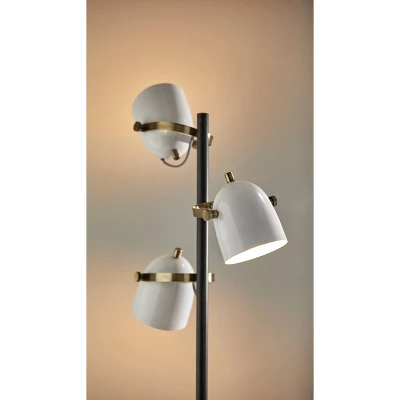 Casey Tree Lamp Black/White/Brass - Adesso - Image 5