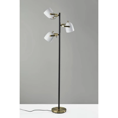 Casey Tree Lamp Black/White/Brass - Adesso - Image 3