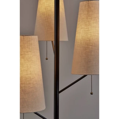 Daniel Floor Lamp Black - Adesso - Image 3