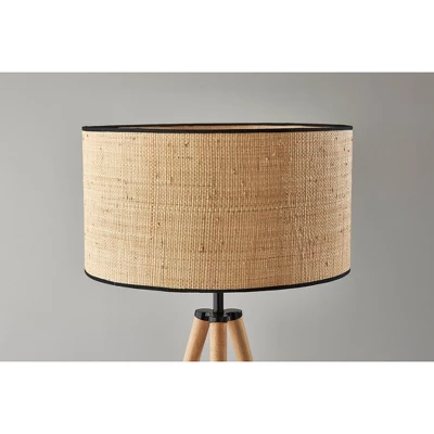 Jackson Floor Lamp Natural Wood - Adesso - Image 2