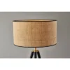 Jackson Floor Lamp Black Wood - Adesso