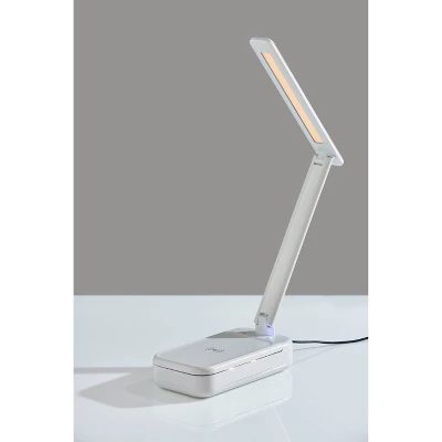 UV-C Sanitizing Table Lamp With Wireless Charging And Smart Switch White (Includes LED Light Bulb) - Adesso - Image 6