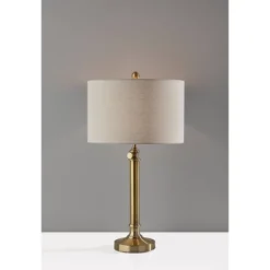 Barton Table Lamp Antique Brass - Adesso