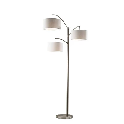 Cabo Arc Lamp Brushed Steel - Adesso