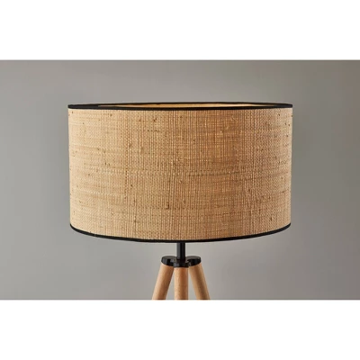 Jackson Floor Lamp Natural Wood - Adesso - Image 3