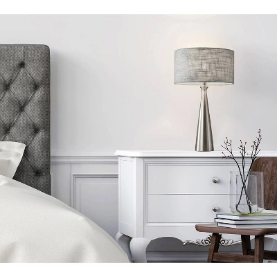 Linda Table Lamp Brushed Steel - Adesso - Image 2