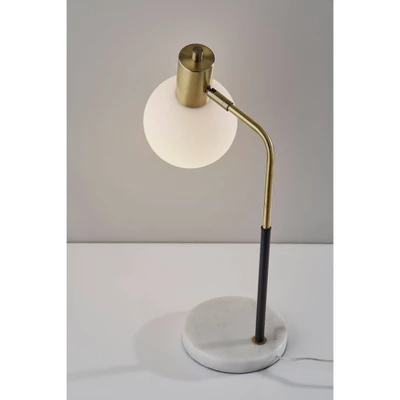 Corbin Desk Lamp Antique Brass Black - Adesso - Image 5