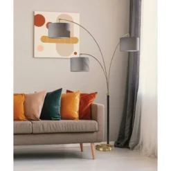 3 Arm Bergen Arc Lamp Black - Adesso