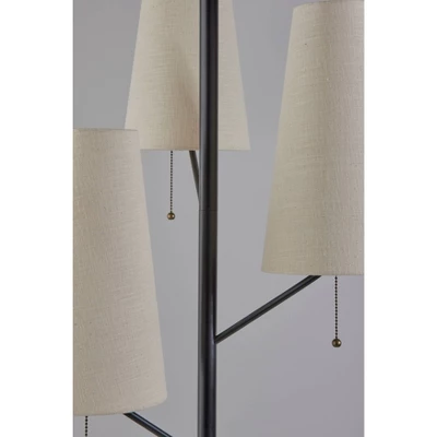 Daniel Floor Lamp Black - Adesso - Image 2