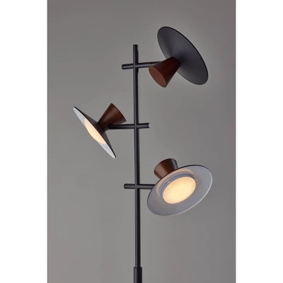 Elmore Tree Lamp With Smart Switch Black (Includes LED Light Bulb) - Adesso - Image 5