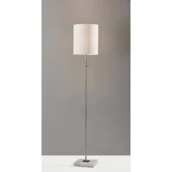 62" Fiona Floor Lamp Steel - Adesso