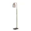 Bristol Floor Lamp (Includes Light Bulb) Antique Brass - Adesso