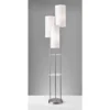 68" Trio Floor Lamp Silver - Adesso