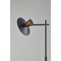 Elmore Floor Lamp With Smart Switch Black (Includes LED Light Bulb) - Adesso