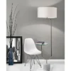 65" Sloan Shelf Floor Lamp Medium Silver - Adesso